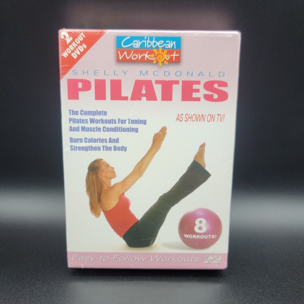 Caribbean Workout Pilates/Pilates Plus Shelly Mcdonald 2 Workout DVD Fitness New